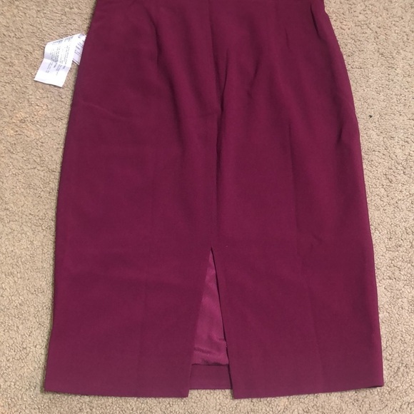 Dress The Population Nicole Sweetheart Sleeveless Sheath Dress Dark Magenta L - Picture 8 of 10